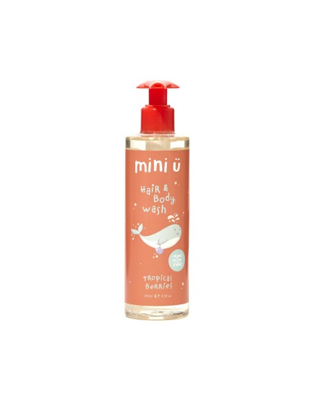Żel do mycia ciała i włosów 2w1 dla dzieci i niemowląt z dodatkiem organicznego aloesu - 250ml - Mini U