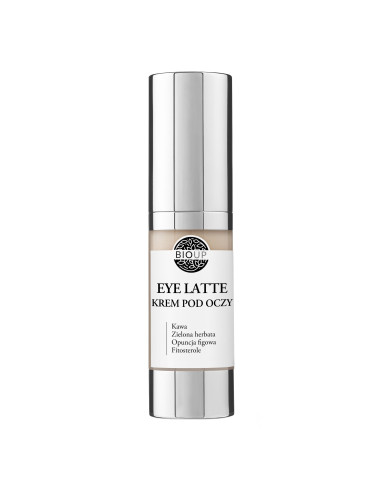 Krem pod oczy EYE LATTE – komfort, rozjaśnienie, poprawa elastyczności -15ml - BIOUP