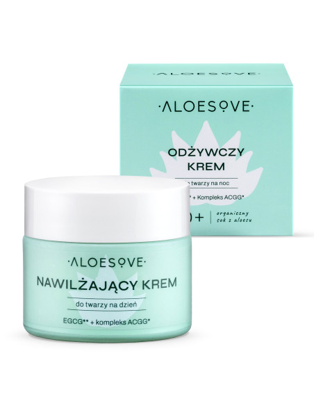 Odżywczy krem do twarzy na noc - 50ml - Aloesove