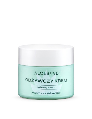 Odżywczy krem do twarzy na noc - 50ml - Aloesove