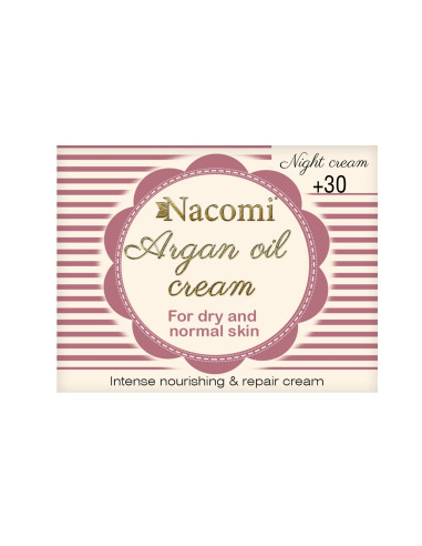 Krem na noc z olejkiem arganowym 30+ - 50ml - Nacomi