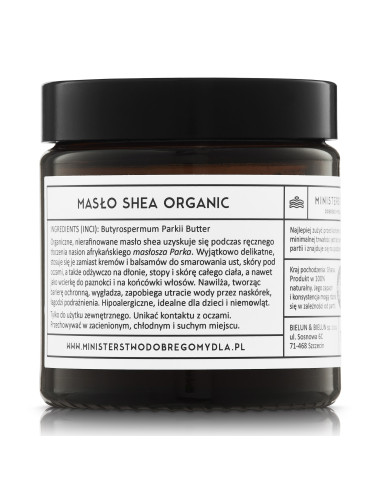 Organiczne masło shea - 75g- Ministerstwo Dobrego Mydła