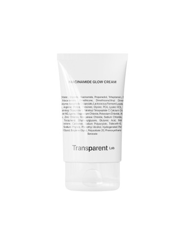 Rozjaśniająco- nawiżający krem do twarzy z niacynamidem 5% - NIACINAMIDE GLOW CREAM  - 50ml - Transparent Lab