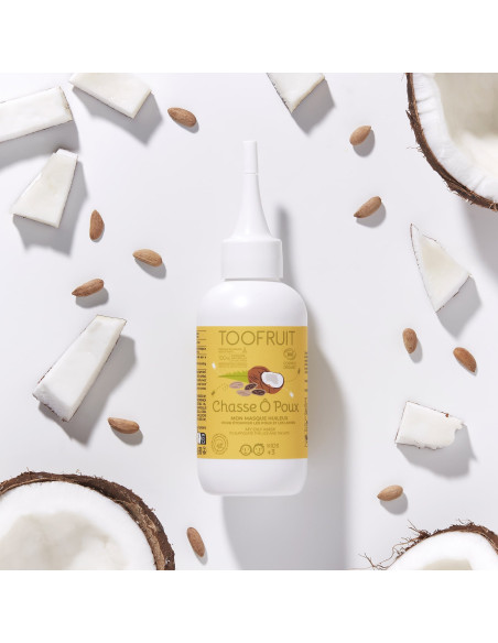 Maska na włosy przeciwko wszom dla dzieci - etap 1 -  OLEJEK KOKOSOWY - 125ml  - Toofruit