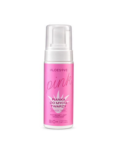 Pianka myjąca do twarzy - 150ml - ALOESOVE PINK