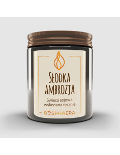 Sojowa świeca zapachowa - Słodka Ambrozja - 190g - Bosphaera