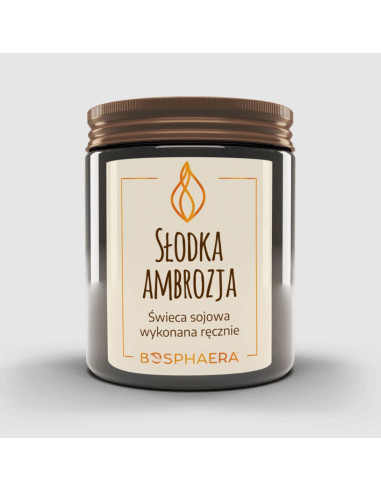 Sojowa świeca zapachowa - Słodka Ambrozja -...