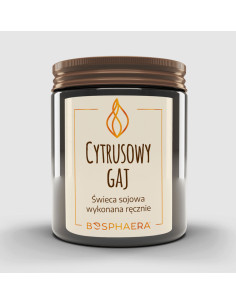 Sojowa świeca zapachowa - Cytrusowy Gaj  - 190g - Bosphaera