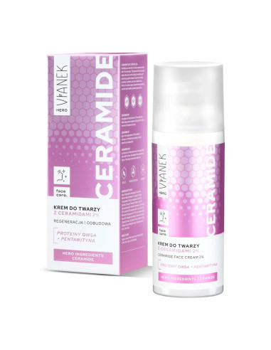 Krem do twarzy z ceramidami - 50ml - VIANEK HERO